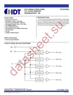 IDT5T9050PGGI datasheet  